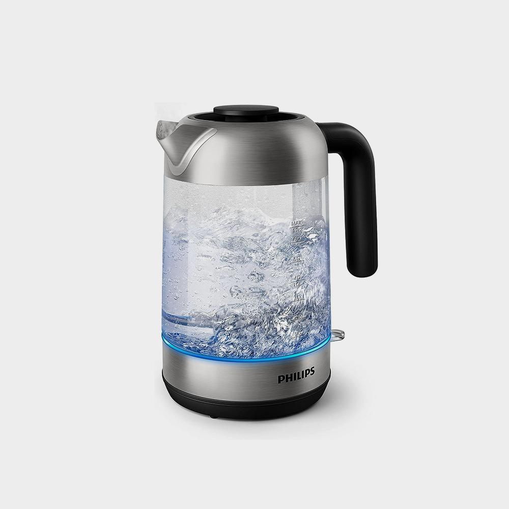 غلاية زجاجية من الفولاذ المقاوم للصدأ، كريستال 2200 وات، 1.7 لتر، مؤشر حالة الضوء عند الدخول المتوسط - تصویر 4