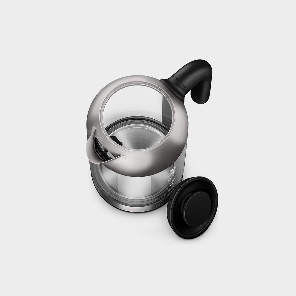 غلاية زجاجية من الفولاذ المقاوم للصدأ، كريستال 2200 وات، 1.7 لتر، مؤشر حالة الضوء عند الدخول المتوسط - تصویر 3