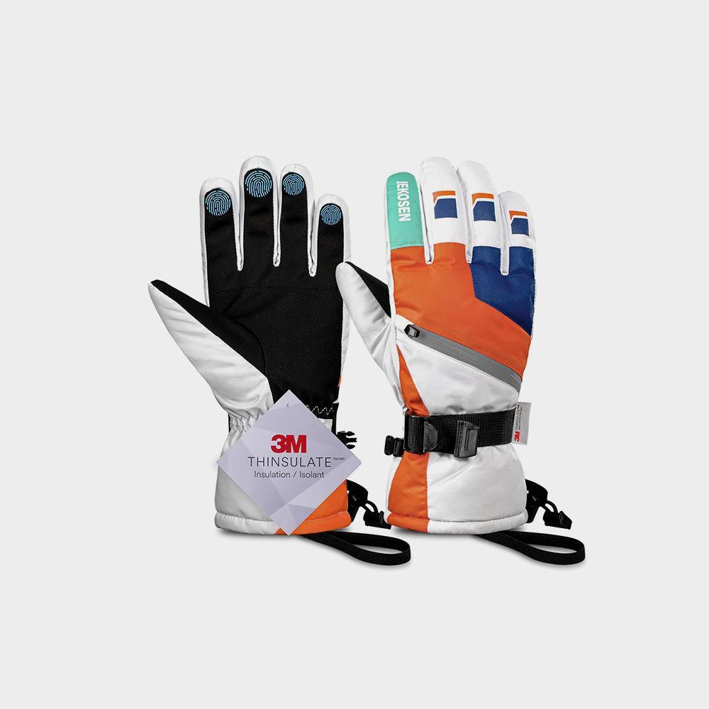 قفازات JEKOSEN للتزلج مقاومة للماء تعمل باللمس على الجليد قفازات شتوية تحافظ على الدفء - تصویر 4