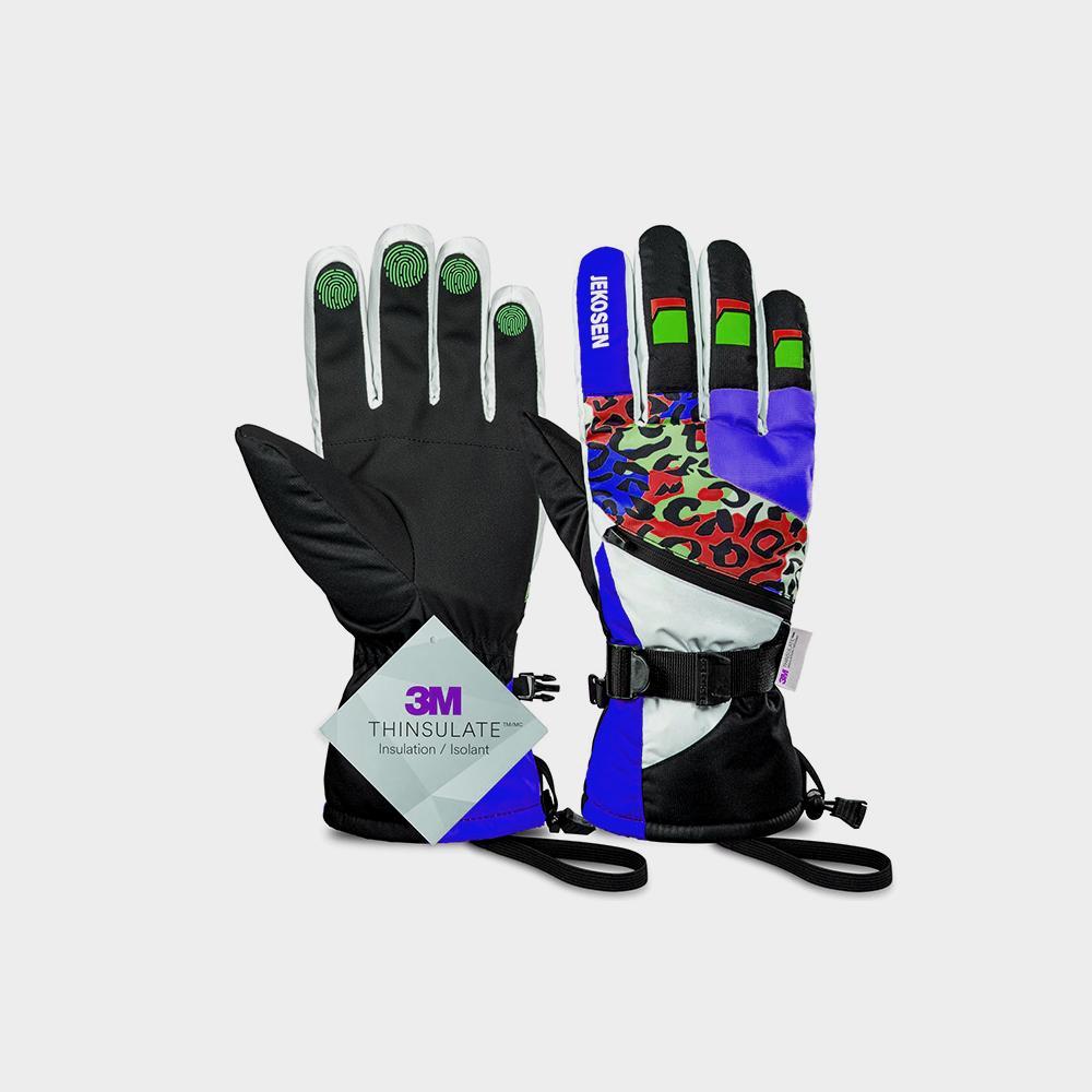 قفازات JEKOSEN للتزلج مقاومة للماء تعمل باللمس على الجليد قفازات شتوية تحافظ على الدفء - تصویر 3