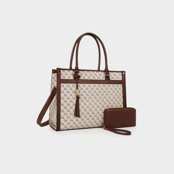 حقيبة كمبيوتر محمول من Missnine، حقيبة كمبيوتر محمول من القماش مقاس 15.6 بوصة، حقائب كتف للعمل، حقيبة يد كاجوال